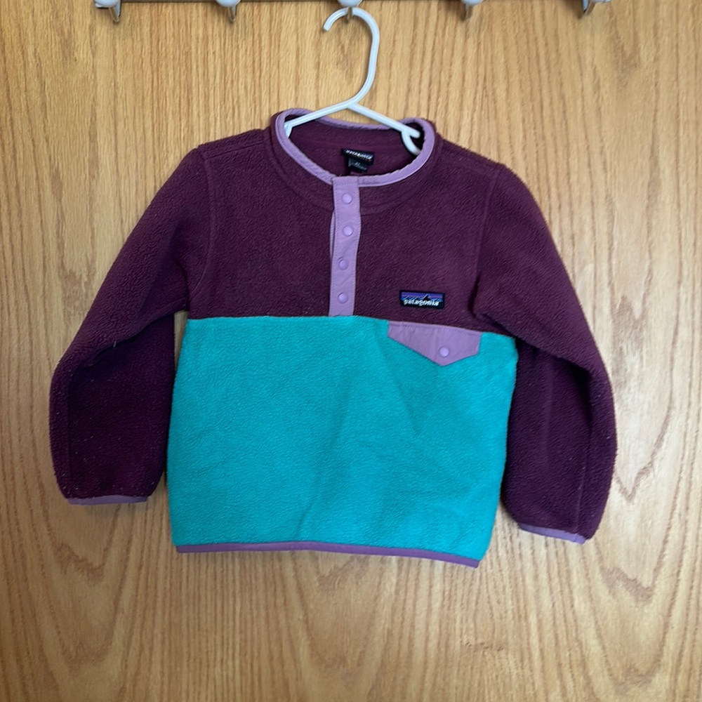 Patagonia sz 3T pullover fleece 1/4 snap